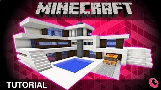 Minecraft Modern house tutorial  Jak postavit moderní dům 04 CZSK [upl. by Jacquenette]