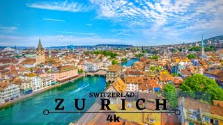 Zurich 4K  Zurich Switzerland 4K Drone  Cinematic Drone Footage [upl. by Willabella]