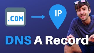 How to Point a Domain Name to an IP Address DNS A record example [upl. by Ashbey]