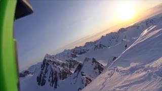 See skiers terrifying 1600foot fall off cliff [upl. by Samuele]