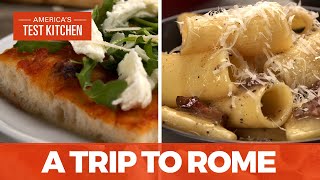 Take a Trip to Rome with Pizza al Taglio and Pasta alla Gricia [upl. by Goldarina]