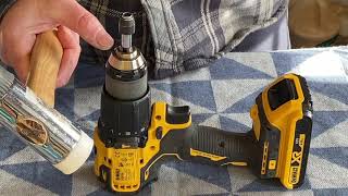 DEWALT CORDLESS DRILL CHUCK JAMMED [upl. by Atilek112]