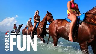 Horseback Ride amp Swim with Dunns River Falls in Ocho Rios  Shore Excursions  Carnival Cruise Line [upl. by Onek]