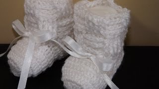 Crochet Boticas para Bebe Recien Nacido [upl. by Gerita]