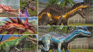 ALL SUPER HYBRID DINOSAURS All Max Level  Jurassic World The Game  Indoraptor Gen 2 [upl. by Sanoj286]