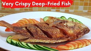 Super Crispy DeepFried Fish  A Simple Way to Cook DeepFry Fish [upl. by Nylave]