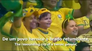 National Anthem of Brazil  quotHino Nacional Brasileiroquot [upl. by Mountford776]