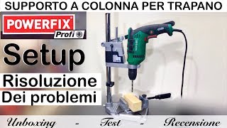 Recensione colonna per trapano parkside lidl Setup e regolazione perfetta Parkside [upl. by Marelya887]