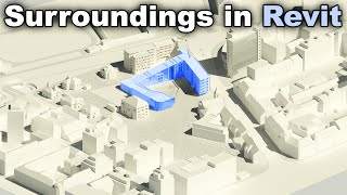 How to Model Surroundings in Revit Tutorial [upl. by Julita]