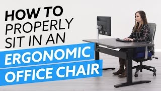 HowTo Properly Sit In An Ergonomic Office Chair [upl. by Adnic]