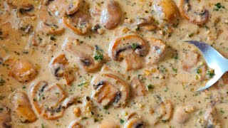 Creamy Mushroom Sauce Recipe [upl. by Nikal918]