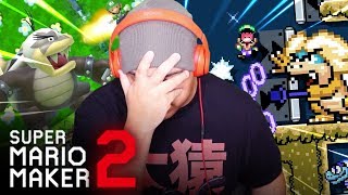 Mario Maker 2  ALL YOSHIS WOOLLY WORLD BOSSESSuper Mario Maker 2 Boss BattlesBoss Ideas [upl. by Yahsel254]