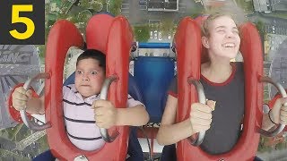 5 Funny Slingshot Ride Moments [upl. by Rives]