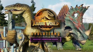 HYBRIDS EVERYWHERE  New Dinos Showcase  Secret Species Pack  Jurassic World Evolution 2 [upl. by Akerley]