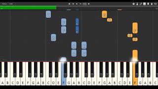 Cerf Volant  Les Choristes PIANO TUTORIAL [upl. by Mcgee]