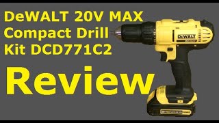 Dewalt 20V Max Compact Drill DCD771 Review [upl. by Rothberg]