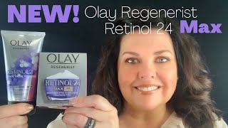 NEW OLAY REGENERIST RETINOL 24 MAX NIGHT MOISTURIZER amp CLEANSER [upl. by Ainoet]