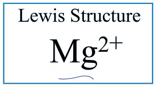 How to draw the Mg2 Lewis Dot Structure [upl. by Yesiad]