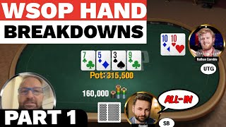 Hand Breakdowns Strategy and Analysis from the 2021 WSOP Part 1 [upl. by Mcgill]