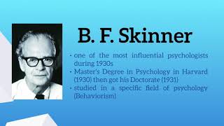 B F Skinners Concept of Behaviorism [upl. by Wattenberg]