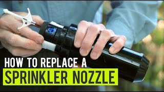 How to Replace A Sprinkler Nozzle [upl. by Luapnaes810]