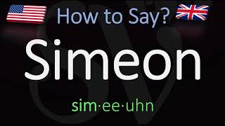 How to Pronounce Simeon CORRECTLY [upl. by Ahsrav639]