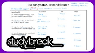 Grundbuch Buchungssätze Bestandskonten  Externes Rechnungswesen [upl. by Browne]