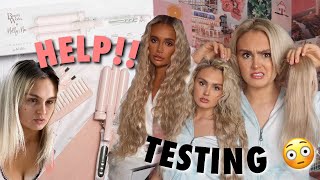 TESTING MOLLY MAE’S WAVER KIT  BEAUTY WORKS  AD [upl. by Aiduan]