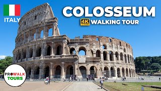 Colosseum Walking Tour  4K  Rome Italy [upl. by Ynnej]