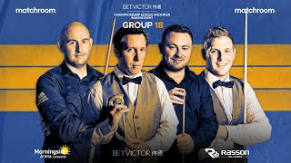 2022 Championship League Snooker  Group 18 Table 2  LIVE STREAM [upl. by Marco237]