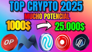 Las MEJORES CRIPTOMONEDAS para INVERTIR 2025 con MUCHO POTENCIAL 😲 [upl. by Laris]