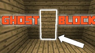 HOW TO MAKE GHOSTINVISIBLE BLOCKS  MINECRAFT [upl. by Atnovart587]