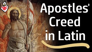 Symbolum Apostolorum  The Apostles Creed in Latin [upl. by Doretta]