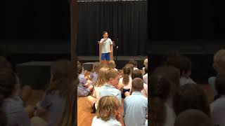 INSANE 12 YEAR OLD RAPS HIS SCHOOL CAPTAIN SPEECH [upl. by Roselani]