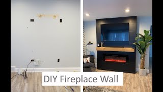 DIY Electric Fireplace With Mantle Walkthrough [upl. by Merdith]