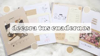 DECORA TUS CUADERNOS  minimalista  aesthetic  4 ideas  sofiapricot [upl. by Frodeen]