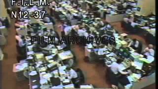 1987 Stock Market Crash stock footage  archival footage [upl. by Merlin]