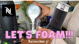 How To Foam Milk With Aeroccino 3 Make Coffee With Foam Tips amp Tricks  Easy Foamed Latte Recipe [upl. by Hakilam]