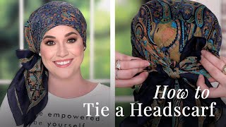 How To Tie A Headscarf  Easy Head Scarf Styles 2020 [upl. by Norraj990]