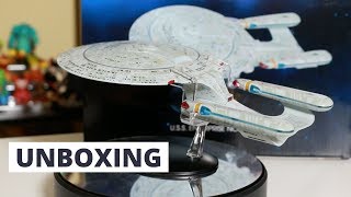 USS Enterprise NCC 1701 D Oversized Edition Eaglemoss Unboxing [upl. by Lareneg768]