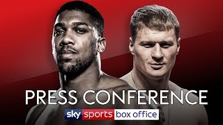 FULL PRESS CONFERENCE ANTHONY JOSHUA VS ALEXANDER POVETKIN 👊 [upl. by Lysander]