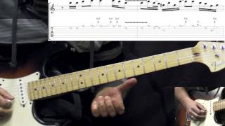 Stevie Ray Vaughan  Tightrope Solo  Blues Guitar Lesson wTABS [upl. by Wall]