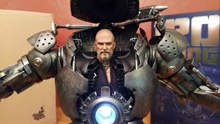 Unboxing Jeff Bridges as Hot Toys Iron Monger 16 Scale MMS 164 Iron Man Limited Figure [upl. by Ablem731]