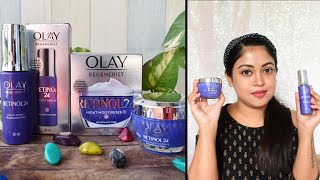 Olay Retinol 24 Night Serum amp Night Cream Moisturiser All About Retinol Why amp How to use Retinol [upl. by Auroora]