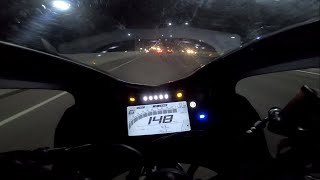 2023 Yamaha R15 V4 PURE SOUND  NIGHT TOPSPEED [upl. by Madelyn]