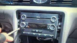 Mercury Sable Stereo Removal 2008  2009  Car Stereo HELP [upl. by Leor885]