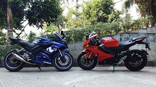 Yamaha R15 V4 vs R15 V3  Detailed Comparison [upl. by Yarazed]