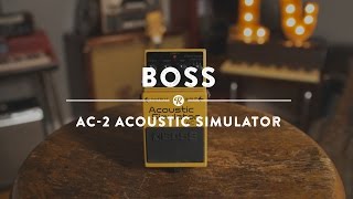 Boss AC2 Acoustic Simulator  Reverb Demo Video [upl. by Nalat]