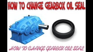 HOW TO CHANGE GEARBOX OIL SEAL [upl. by Ardnazxela]