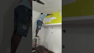 Neo Bharat Asian paints colour painting work 5t colour [upl. by Oralle703]